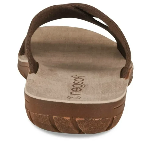 Mules Confort MARRON Homme Motif Uni A Enfiler