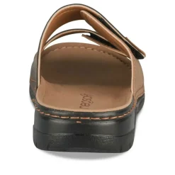 Mules Confort MARRON Homme Motif Uni A Enfiler