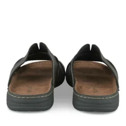Mules Confort MARRON Homme Motif Uni A Enfiler