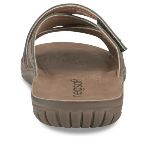 Mules Confort MARRON Homme Motif Uni A Enfiler