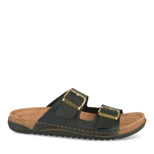 Mules Confort NOIR Femme Motif Uni A Enfiler
