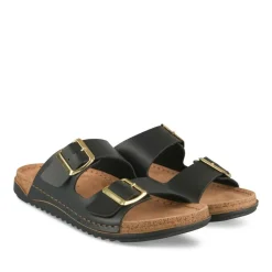 Mules Confort NOIR Femme Motif Uni A Enfiler