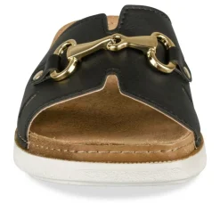 Mules Confort NOIR Femme Motif Uni A Enfiler