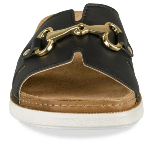 Mules Confort NOIR Femme Motif Uni A Enfiler