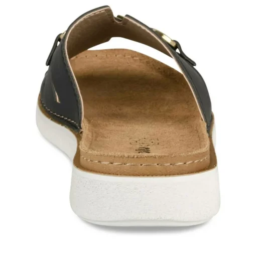 Mules Confort NOIR Femme Motif Uni A Enfiler
