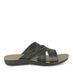 Mules Confort NOIR Homme Motif Uni A Enfiler