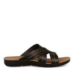 Mules Confort NOIR Homme Motif Uni