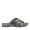 Mules Confort NOIR Homme Motif Uni A Enfiler