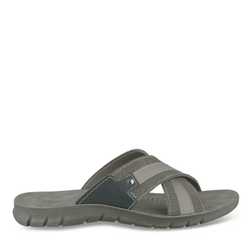 Mules Confort NOIR Homme Motif Uni A Enfiler