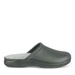 Mules Confort NOIR Homme Motif Uni A Enfiler