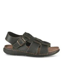 Mules Confort NOIR Homme Motif Uni A Enfiler