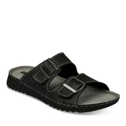 Mules Confort NOIR Homme Boucle
