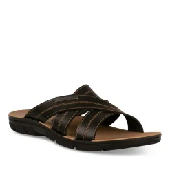 Mules Confort NOIR Homme Motif Uni