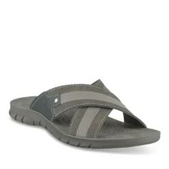 Mules Confort NOIR Homme Motif Uni A Enfiler