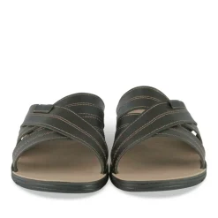 Mules Confort NOIR Homme Motif Uni A Enfiler