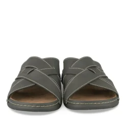 Mules Confort NOIR Homme Motif Uni A Enfiler