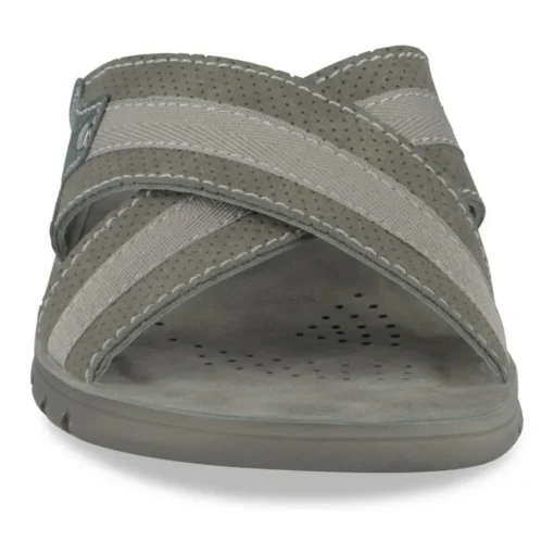 Mules Confort NOIR Homme Motif Uni A Enfiler