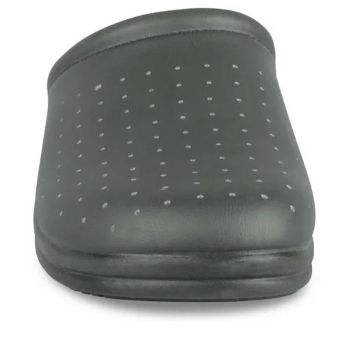 Mules Confort NOIR Homme Motif Uni A Enfiler