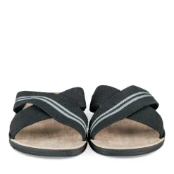 Mules Confort NOIR Homme Motif Uni A Enfiler