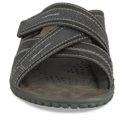 Mules Confort NOIR Homme Motif Uni A Enfiler