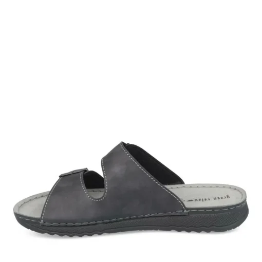Mules Confort NOIR Homme Boucle