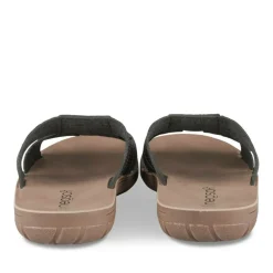 Mules Confort NOIR Homme Motif Uni A Enfiler