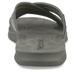 Mules Confort NOIR Homme Motif Uni A Enfiler