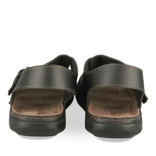 Mules Confort NOIR Homme Motif Uni A Enfiler