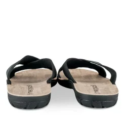 Mules Confort NOIR Homme Motif Uni A Enfiler