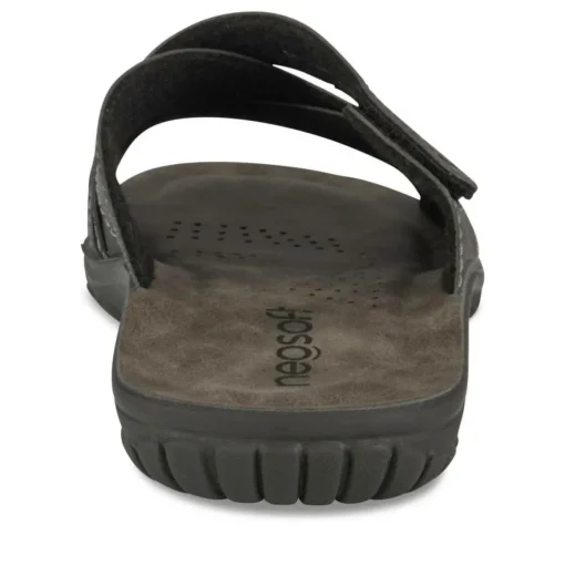 Mules Confort NOIR Homme Motif Uni A Enfiler