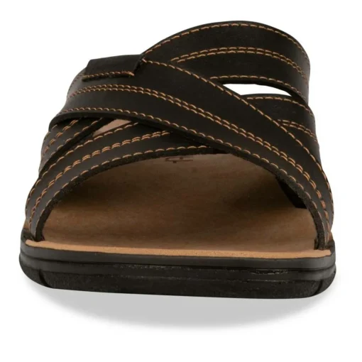 Mules Confort NOIR Homme Motif Uni