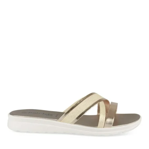 Mules Confort OR Femme Motif Uni A Enfiler