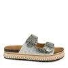 Mules Corde ARGENT Femme Motif Paillettes A Enfiler