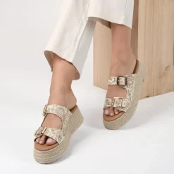 Mules Corde BEIGE Femme A Enfiler