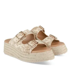 Mules Corde BEIGE Femme A Enfiler
