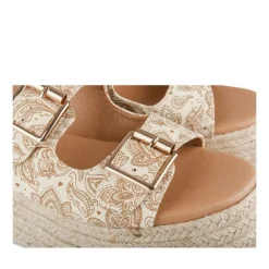 Mules Corde BEIGE Femme A Enfiler