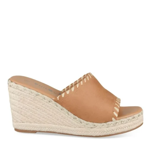 Mules Corde BEIGE Femme Motif Uni A Enfiler