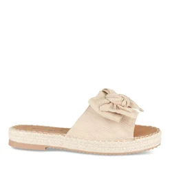 Mules Corde BEIGE Femme Motif Uni A Enfiler