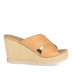 Mules Corde BEIGE Femme Motif Uni A Enfiler