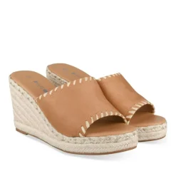 Mules Corde BEIGE Femme Motif Uni A Enfiler