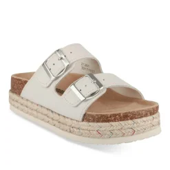 Mules Corde BEIGE Femme Motif Uni A Enfiler