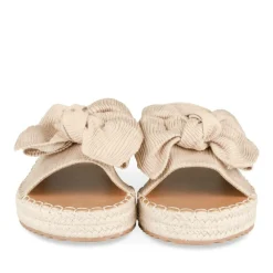 Mules Corde BEIGE Femme Motif Uni A Enfiler