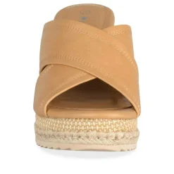 Mules Corde BEIGE Femme Motif Uni A Enfiler