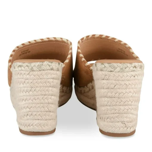 Mules Corde BEIGE Femme Motif Uni A Enfiler