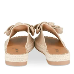 Mules Corde BEIGE Femme Motif Uni A Enfiler