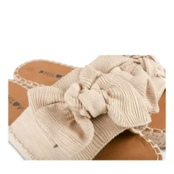 Mules Corde BEIGE Femme Motif Uni A Enfiler