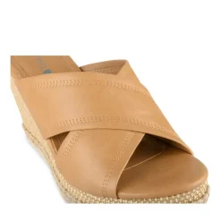 Mules Corde BEIGE Femme Motif Uni A Enfiler