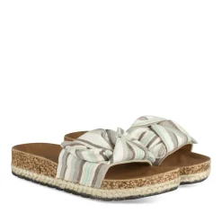 Mules Corde BLANC Femme Motif Uni A Enfiler
