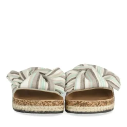 Mules Corde BLANC Femme Motif Uni A Enfiler