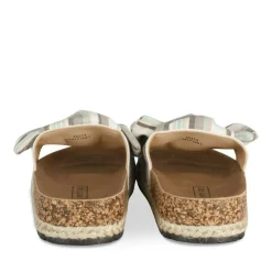 Mules Corde BLANC Femme Motif Uni A Enfiler